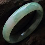 修眉聯娟緬甸老坑天然油青翡翠A貨貴妃玉手鐲