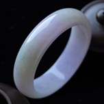 老坑冰糯種天然A貨春帶彩翡翠圓鐲（單只）內徑60.6MM圖