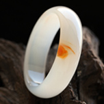 一抹嫣紅純天然瑪瑙手鐲 內徑59.6mm圖