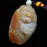 天然瑪瑙赤腳大仙把件 瑪瑙手玩件圖