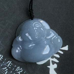 緬甸天然翡翠A貨冰糯種佛公掛件 A貨佛公吊墜 圖