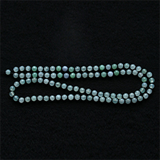 靜靜守候天然緬甸老坑A貨翡翠冰種玉石珠子項鏈掛件鏈掛繩