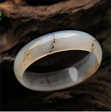 連綿起伏天然北斗七星水草瑪瑙手鐲 內徑57.9mm