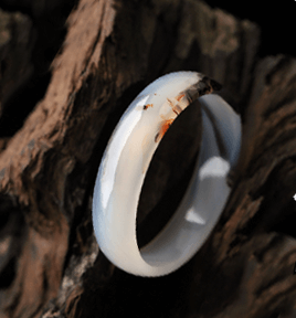 舞弄文墨天然水墨風瑪瑙手鐲 內徑53.9mm