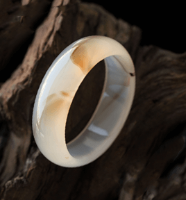 淺墨暈染天然水草瑪瑙手鐲 內徑60mm